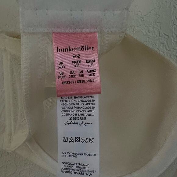 NWOT Hunkemoller Catrin Padded Strapless Underwired Bra – White 34DD/E - Picture 7 of 7
